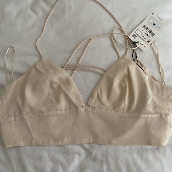 NWT Zara satin crop top - Picture 5 of 6